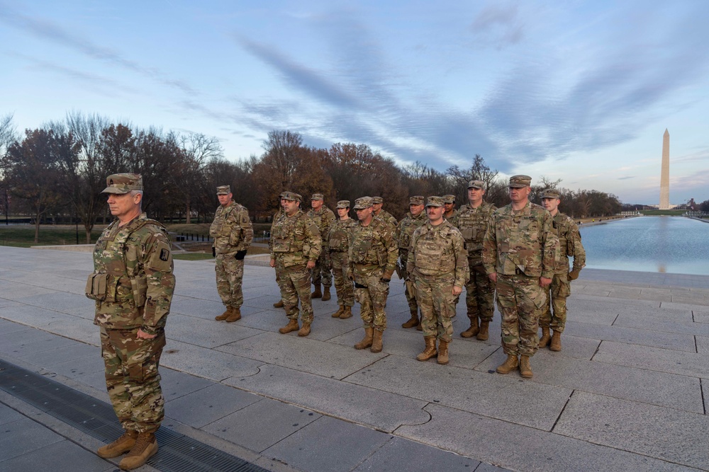 Mississippi National Guard Soldiers Supporting Joint Task Force - DC Honored During Promotion Ceremony