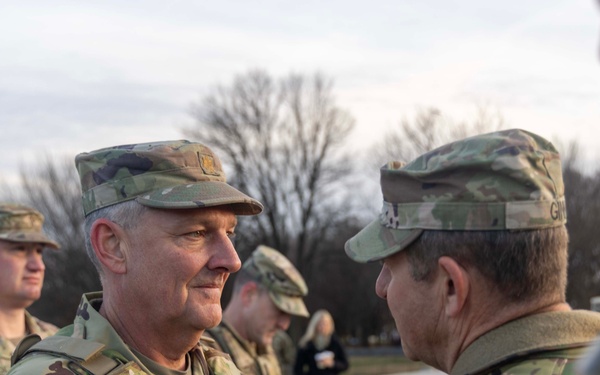 Mississippi National Guard Soldiers Supporting Joint Task Force - DC Honored During Promotion Ceremony