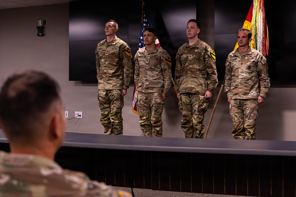 1st Cavalry Division Best Medic Competition award ceremony