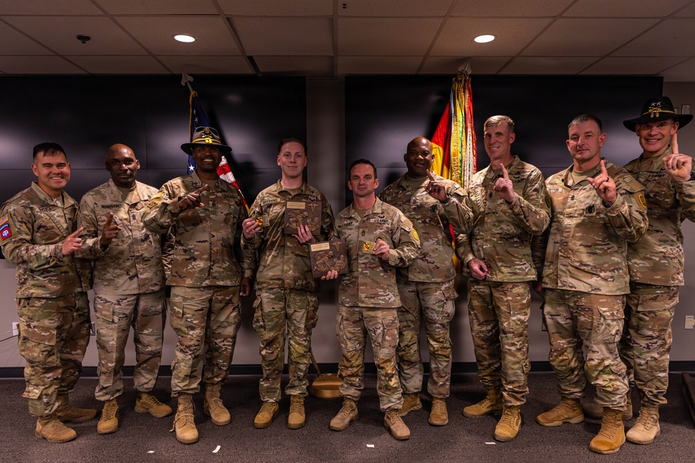 1st Cavalry Division Best Medic Competition award ceremony