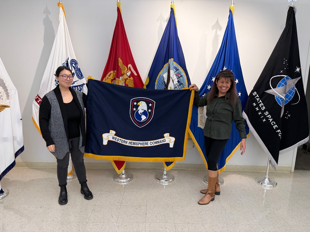 Two embroiders, two weeks, a history-making flag for the Army’s new Western Hemisphere Command