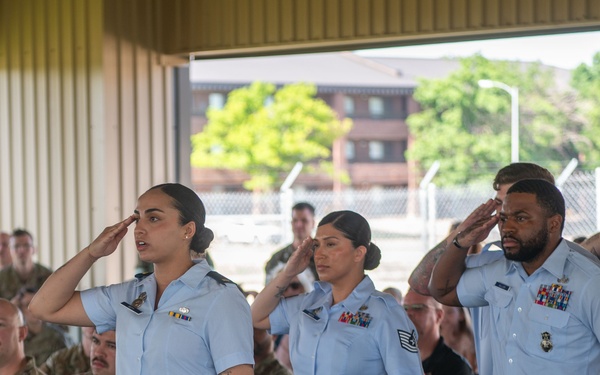 17th SFS Change of Command