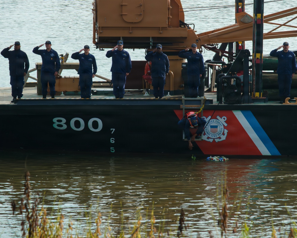 57th Crew of the USCGC White Alder Memorial Ceremony