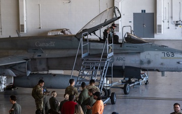 MacDill service members and families tour Royal Canadian Air Force CF-18 Hornet