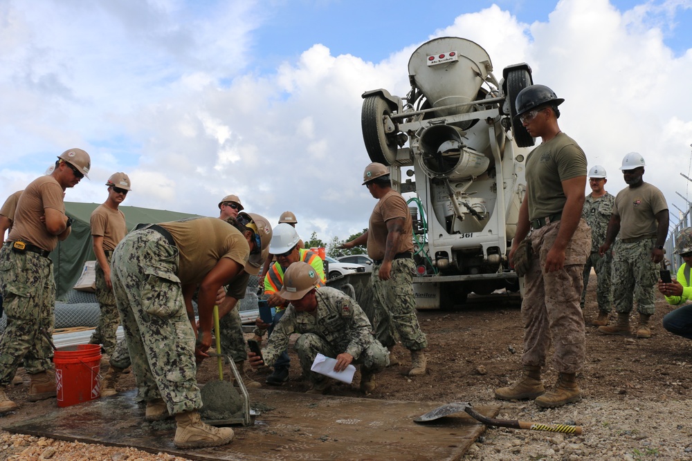 NMCB 133 Construct Security Fence