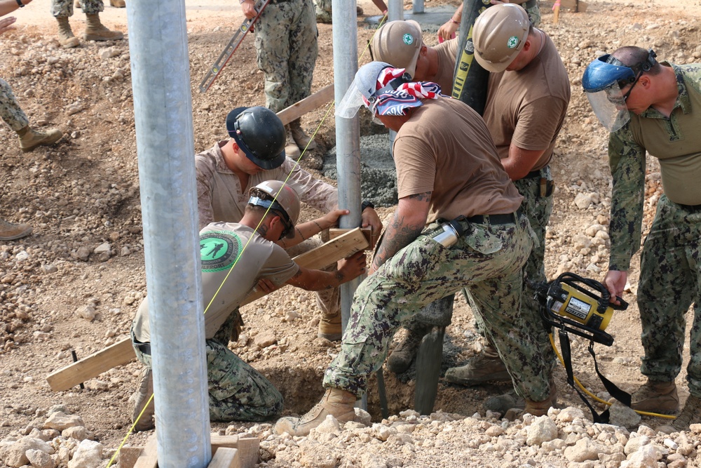 NMCB 133 Construct Security Fence
