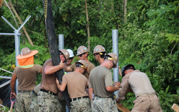 NMCB 133 Construct Security Fence