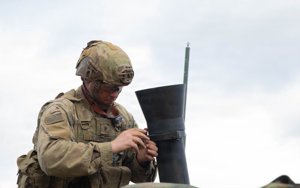 1st Battalion 16th Infantry Regiment Mortar Platoon Live Fire