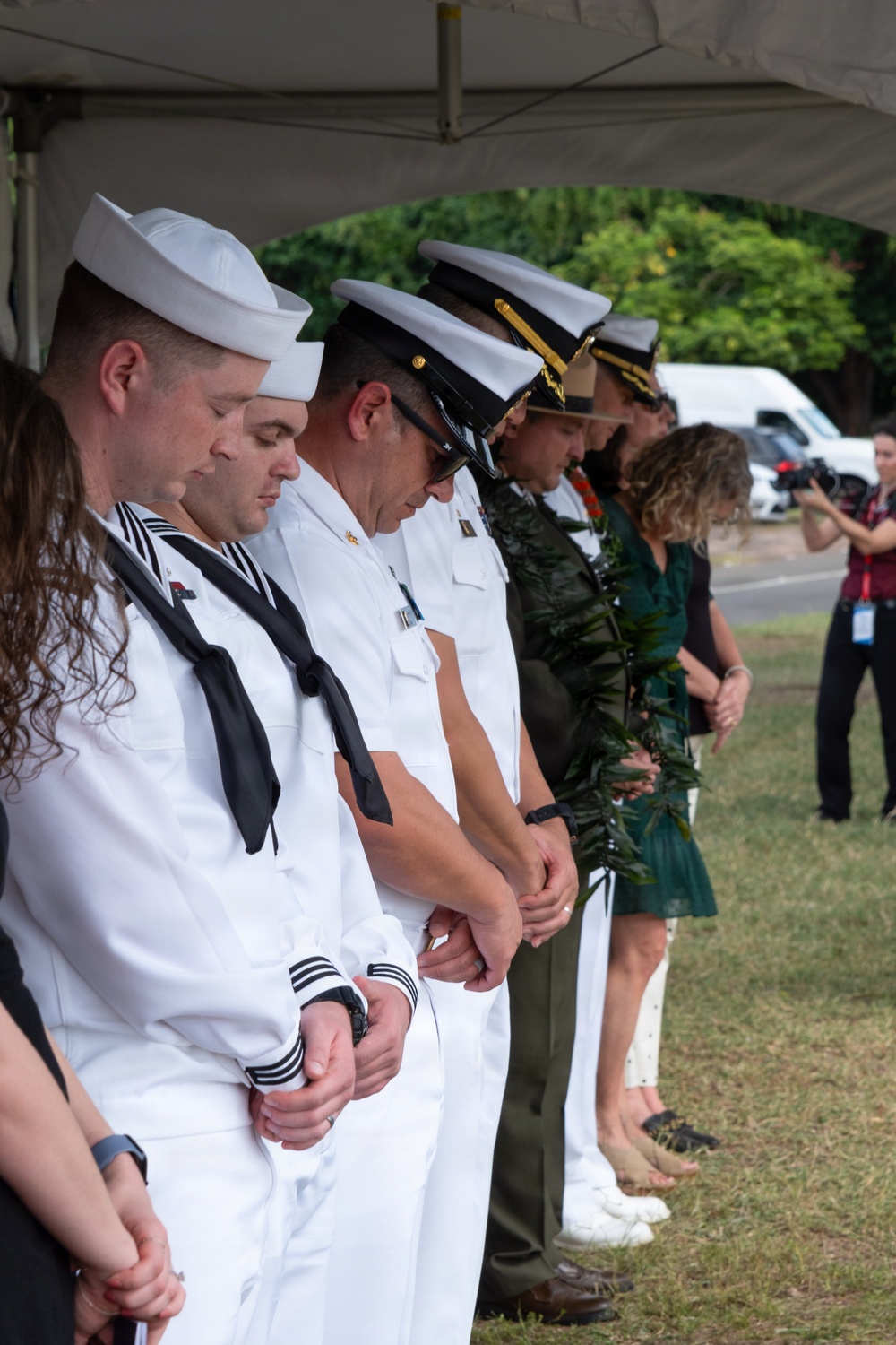 USS Oklahoma Sailors and Marines Honored on 84th Anniversary of Pearl Harbor