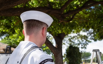 USS Oklahoma Sailors and Marines Honored on 84th Anniversary of Pearl Harbor