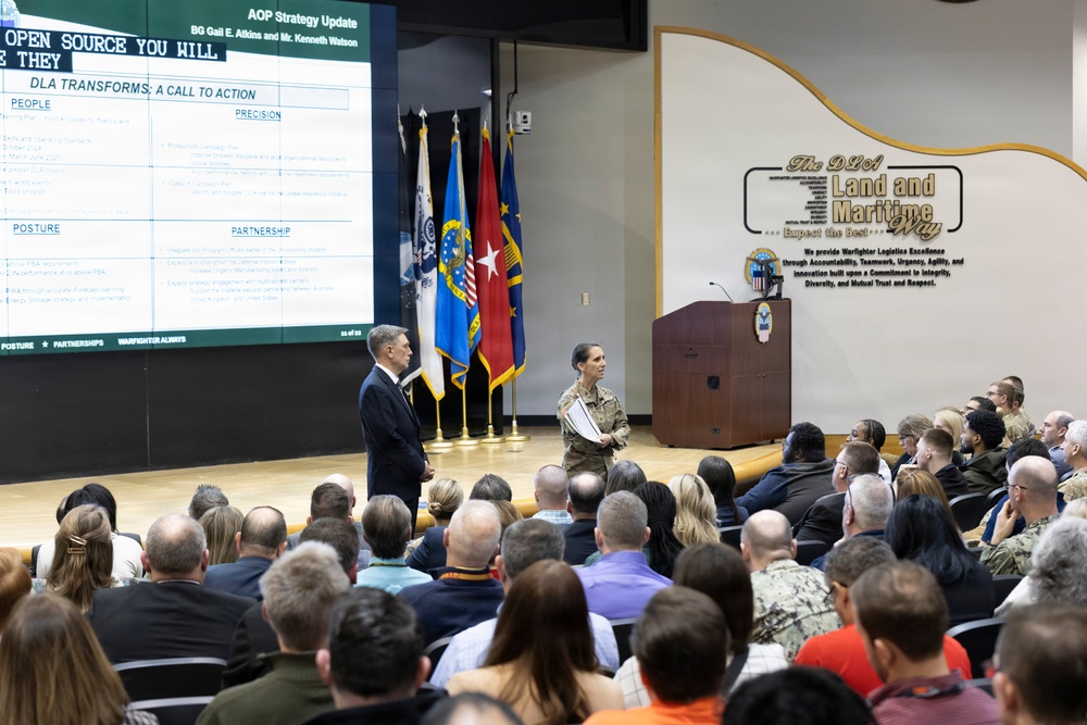 Leaders provide operation updates during quarterly town hall