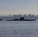 The former USS Sam Rayburn (SSBN 635), now MTS Rayburn, departs Seattle for the final time.