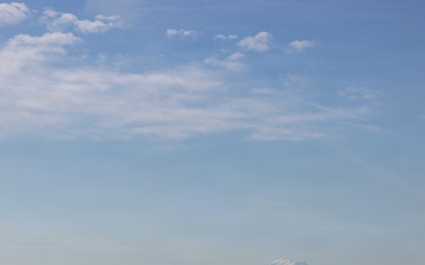 The former USS Sam Rayburn (SSBN 635), now MTS Rayburn, departs Seattle for the final time.