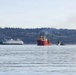 The former USS Sam Rayburn (SSBN 635), now MTS Rayburn, departs Seattle for the final time.