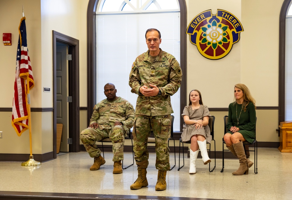 184th Sustainment Command Promotion Ceremony of Maj. Jack Smith