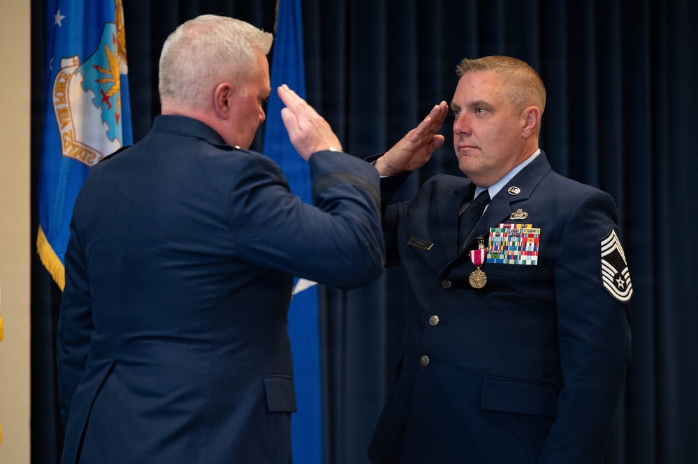 Chief Master Sgt. Joseph Pitta retires from US Air Force