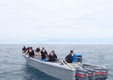 Coast Guard Cutter James conducts counter-drug patrol in Eastern Pacific Ocean