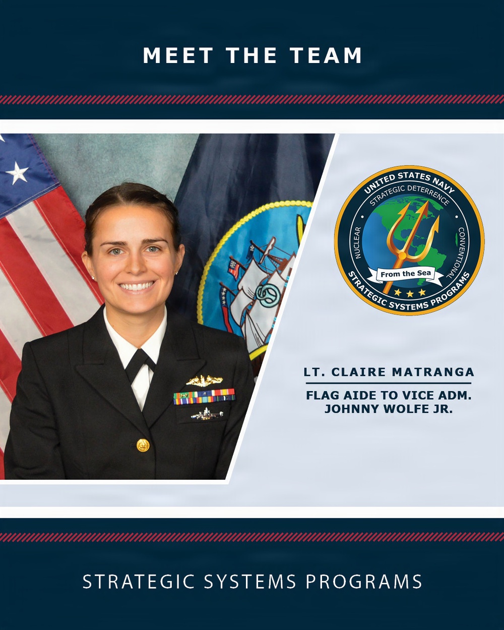 Meet the Team: Lt. Claire Matranga, Flag Aide, Strategic Systems Programs