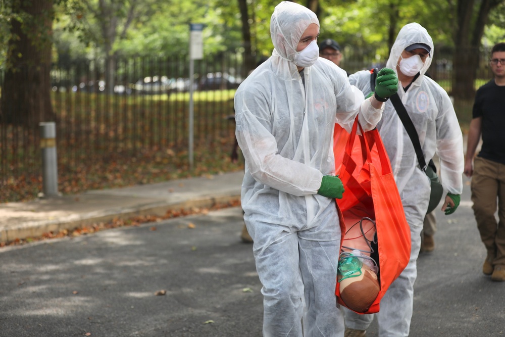 33rd WMD-CST Joins MedStar Health SiTEL for Emergency Medical Training