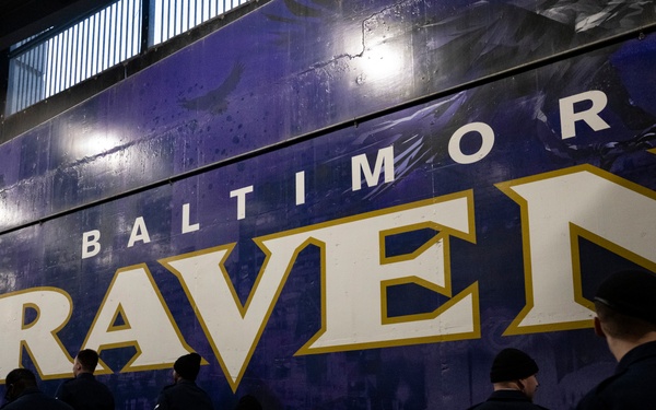 89th Airlift Wing conducts Ravens game flyover