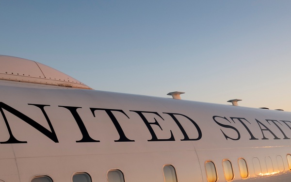 89th Airlift Wing conducts Ravens game flyover