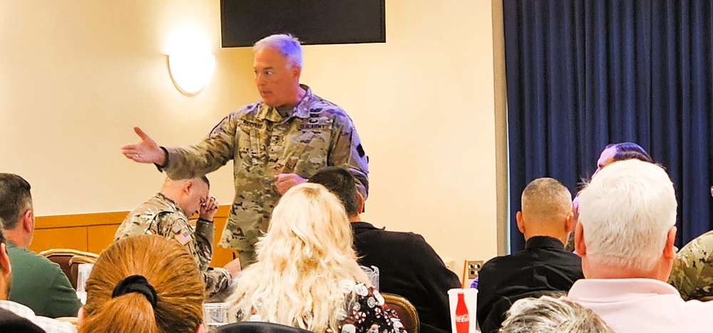 88th Readiness Division commanding general gives lunch, learn presentation at Fort McCoy