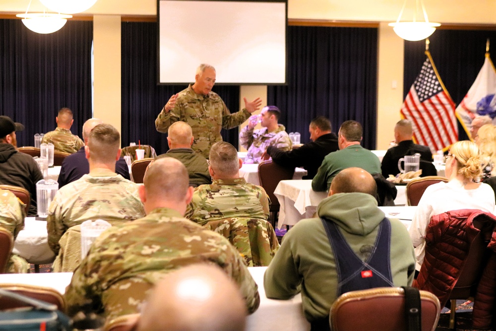 88th Readiness Division commanding general gives lunch, learn presentation at Fort McCoy
