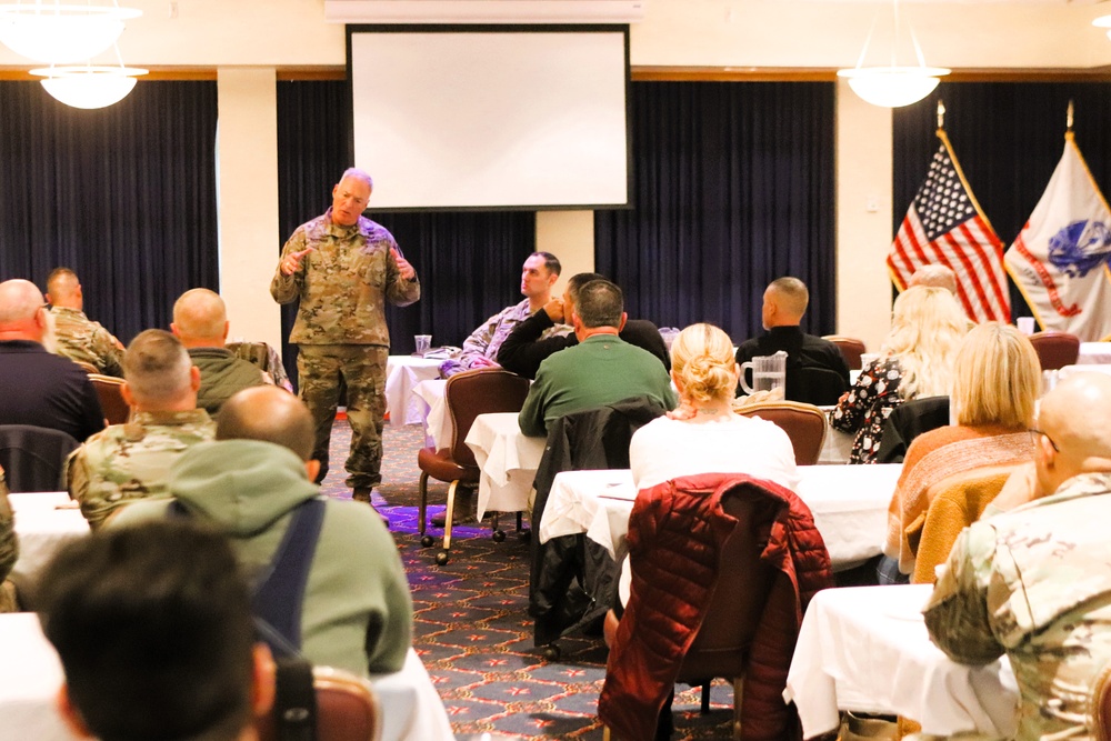 88th Readiness Division commanding general gives lunch, learn presentation at Fort McCoy