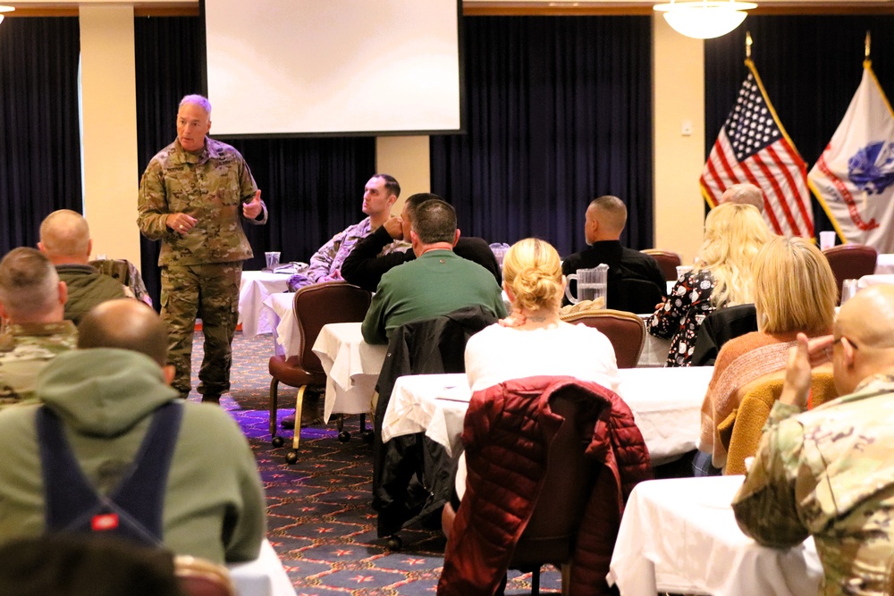 88th Readiness Division commanding general gives lunch, learn presentation at Fort McCoy