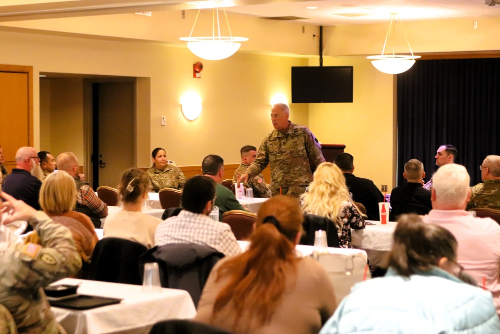 88th Readiness Division commanding general gives lunch, learn presentation at Fort McCoy