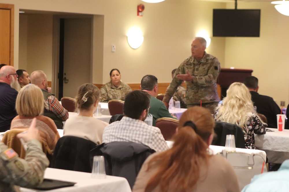 88th Readiness Division commanding general gives lunch, learn presentation at Fort McCoy