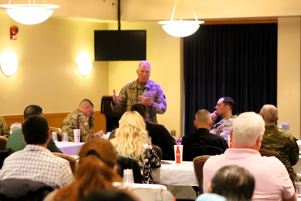 88th Readiness Division commanding general gives lunch, learn presentation at Fort McCoy