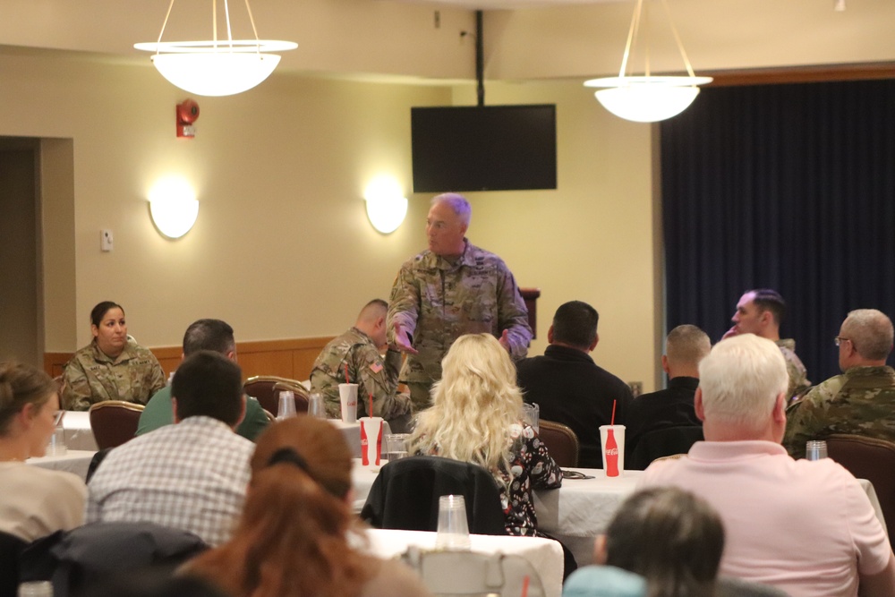 88th Readiness Division commanding general gives lunch, learn presentation at Fort McCoy