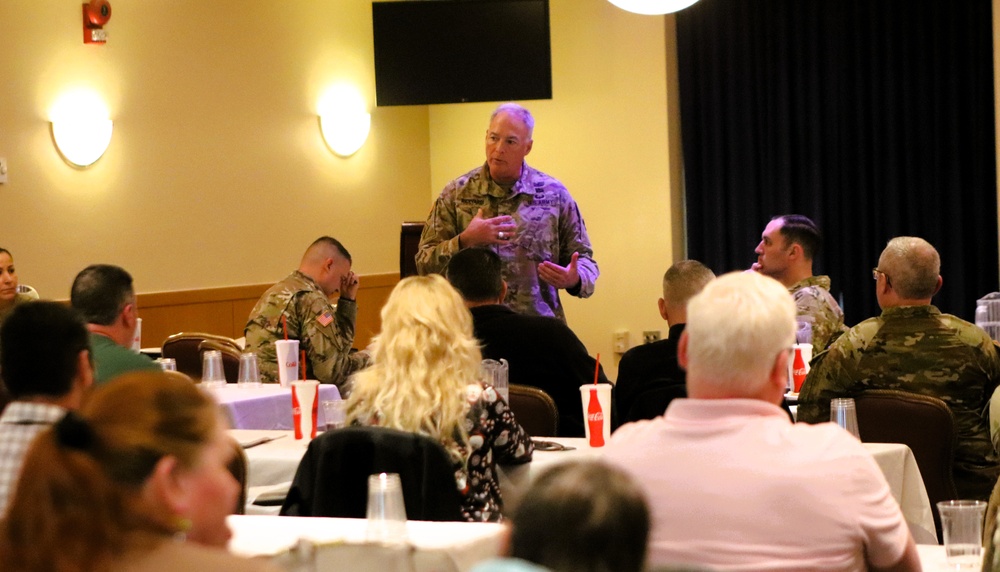 88th Readiness Division commanding general gives lunch, learn presentation at Fort McCoy