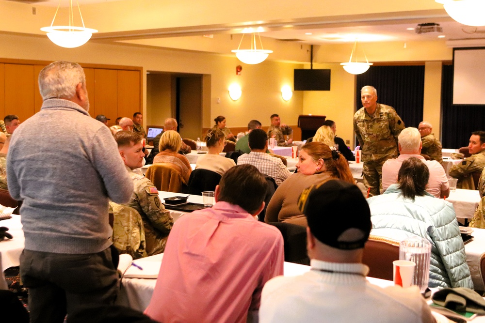 88th Readiness Division commanding general gives lunch, learn presentation at Fort McCoy