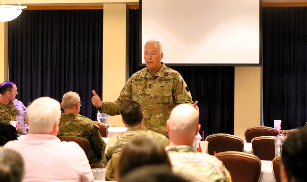 88th Readiness Division commanding general gives lunch, learn presentation at Fort McCoy