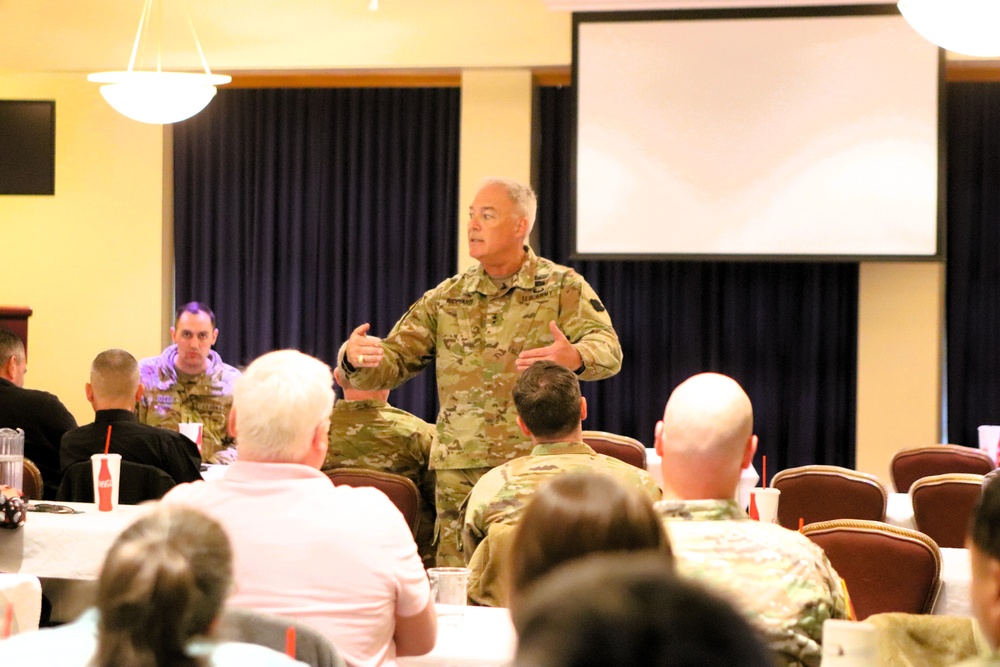 88th Readiness Division commanding general gives lunch, learn presentation at Fort McCoy