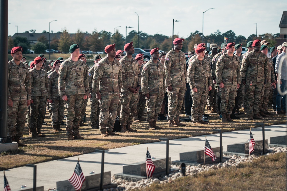 3rd SFG(A) Pays Tribute During Memorial Walk Rededication