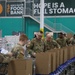 Guard Helps at Food bank