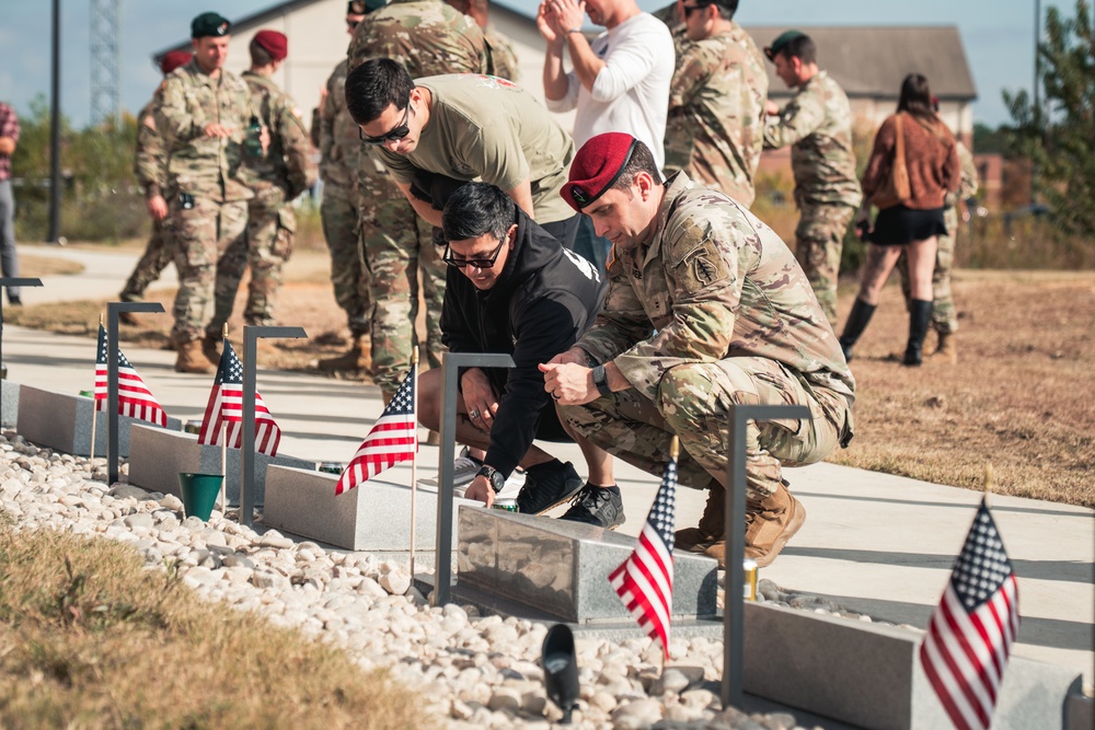 3rd SFG(A) Pays Tribute During Memorial Walk Rededication