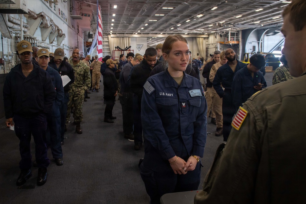 U.S. Navy Sailors Enroll in Southwest Inbound Fast Traffic (SWIFT) lane
