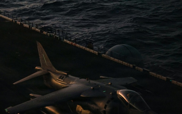 22nd MEU(SOC) | Harriers Aboard USS Iwo Jima During Deployment