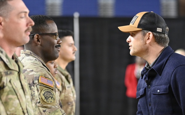 Secretary Hegseth Serves Thanksgiving Meal to JTF-DC Service Members