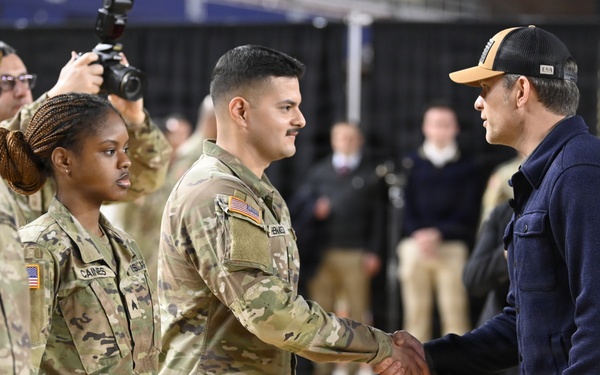 Secretary Hegseth Serves Thanksgiving Meal to JTF-DC Service Members