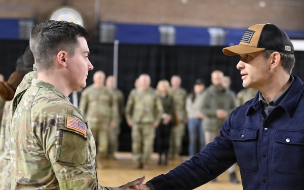 Secretary Hegseth Serves Thanksgiving Meal to JTF-DC Service Members
