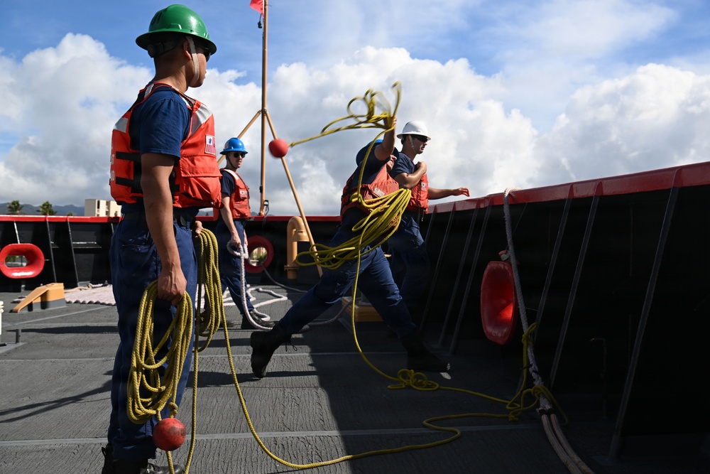 USCGC Polar Star conducts toxic gas drill, moors at Pearl Harbor, Hawaii