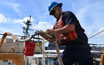 USCGC Polar Star conducts toxic gas drill, moors at Pearl Harbor, Hawaii