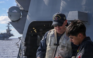 Frank E. Petersen Jr. conducts replenishment-at-sea