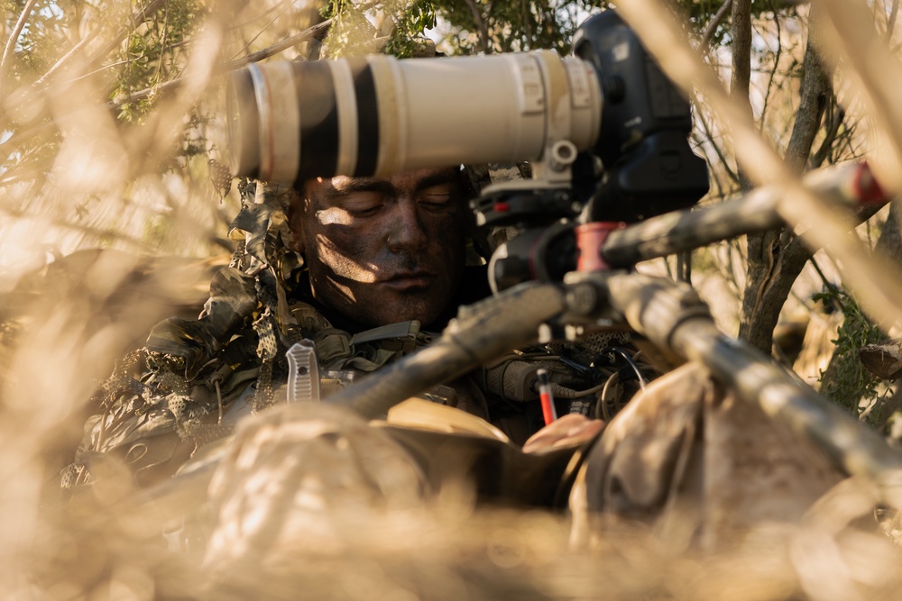 U.S. Marines with 1st Recon Bn. conduct reconnaissance, surveillance during Steel Knight 25