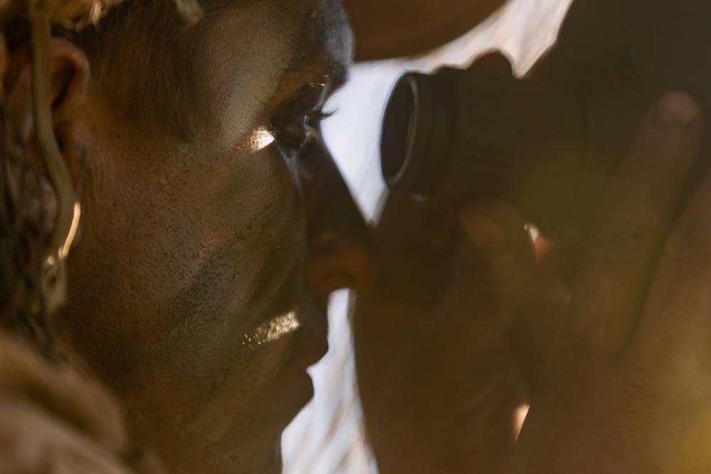 U.S. Marines with 1st Recon Bn. conduct reconnaissance, surveillance during Steel Knight 25